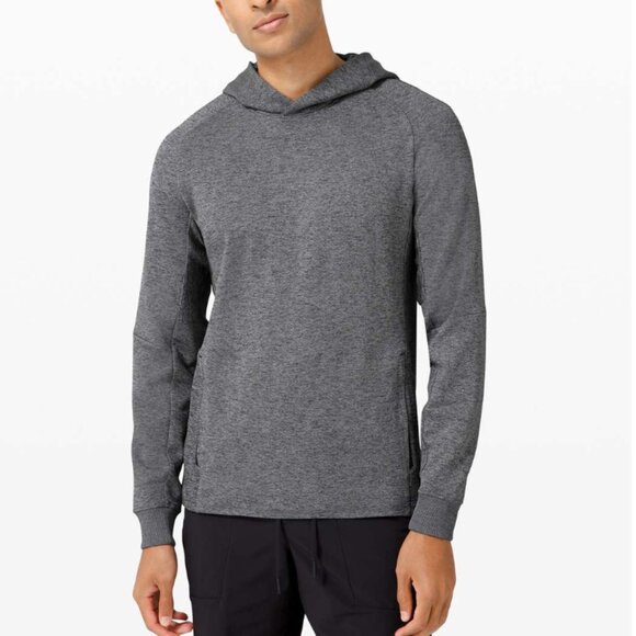 Lululemon Textured Tech Hoodie Graphite Grey sweatshirt m medium - Picture 1 of 6